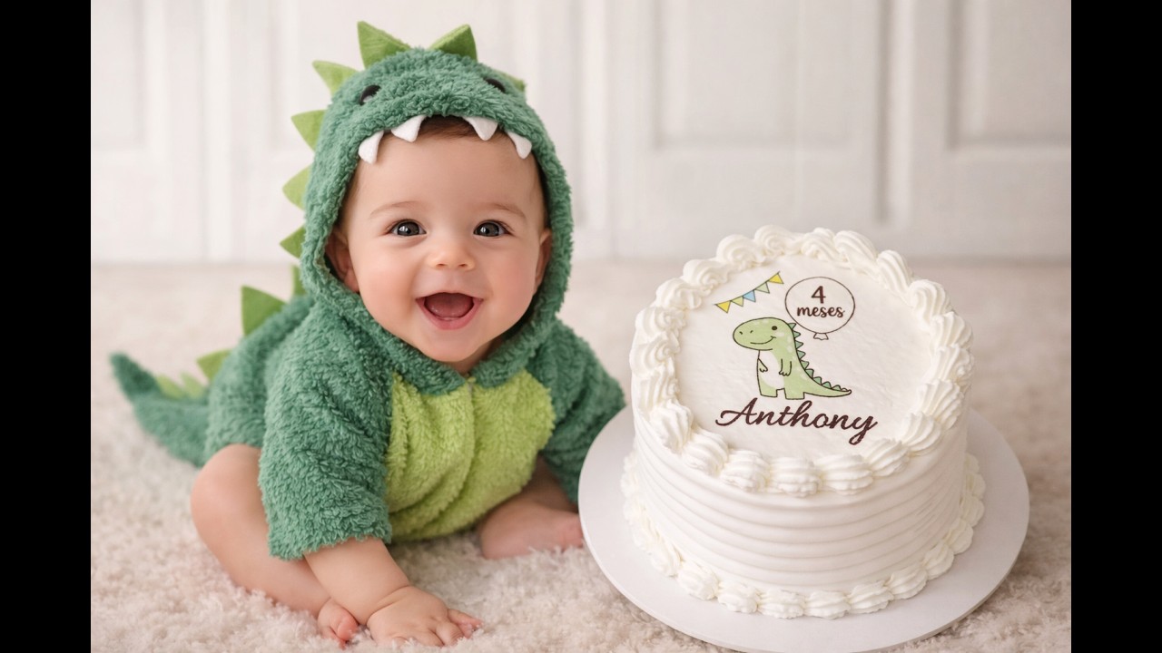 EASY MINI MONTHLY BIRTHDAY CAKE | Simple and Quick Technique for Decorating with Chantilly Cream