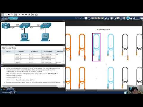 4.4.9 Packet Tracer – Troubleshoot Inter VLAN Routing – Physical Mode