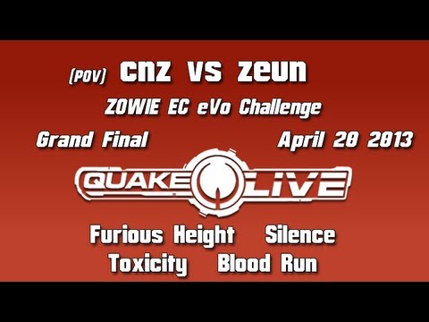 cnz vs zeun - ZOWIE EC eVo Challange (Quake Live Shoutcast)