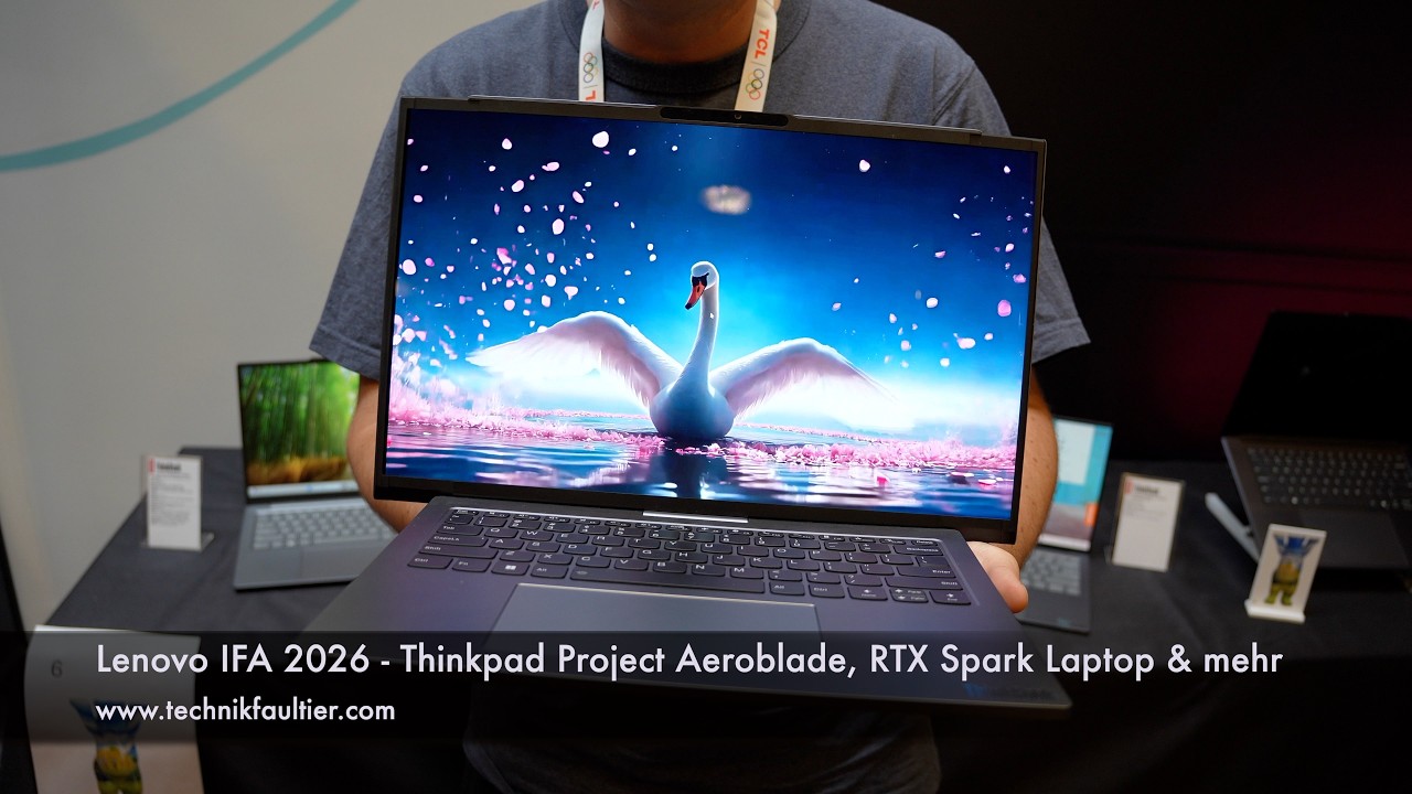 Lenovo IFA 2026 - Thinkpad Project Aeroblade, RTX Spark Laptop & mehr