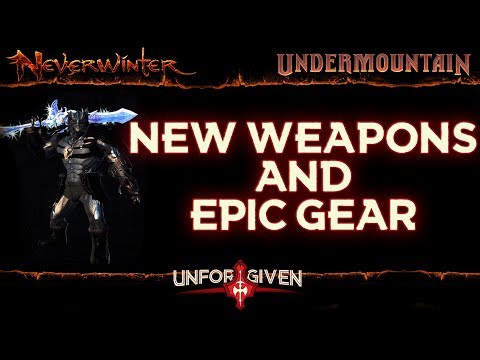 Neverwinter Mod 16 - New Weapons Sets All Epic Gear Equipment Comparison Unforgiven Barbarian(1080p)