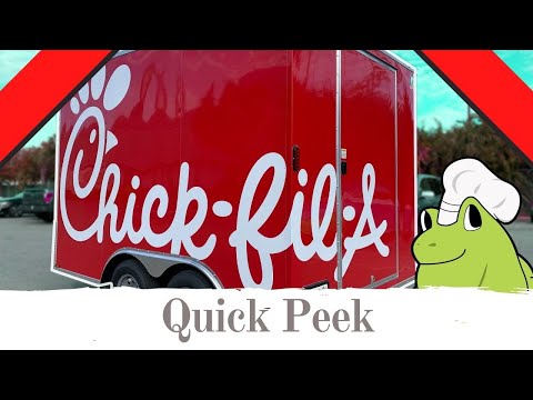Quick look around & walk through of a Chick-fil-A trailer - Orlando Florida