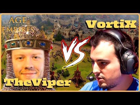 Age of Empires 4 - TheViper vs VortiX 1v1 Mongol x French