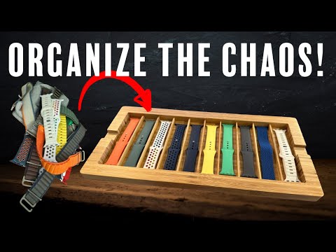 Best Bamboo Tray to Organize Your Apple Watch Bands!