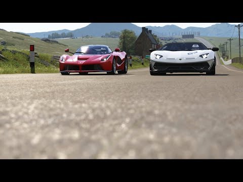 Ferrari LaFerrari vs Lamborghini SVJ 63 at Highlands