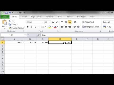 Excel  VBA Tutorial Dates and Time