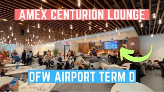 Inside the American Express Centurion Lounge: DFW Airport