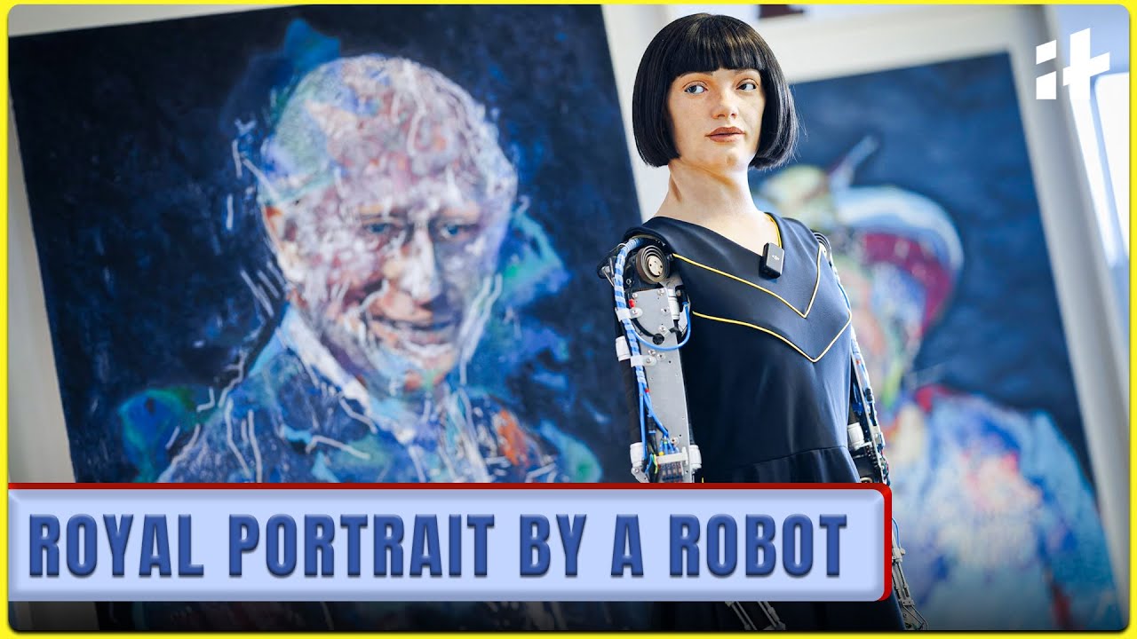 “Artificial King” A Portrait of King Charles III Created by A Humanoid Robot