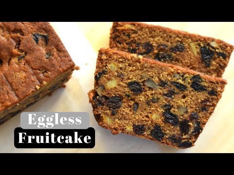 Eggless Fruit Cake with Buttermilk : Simple and Easy Recipe.