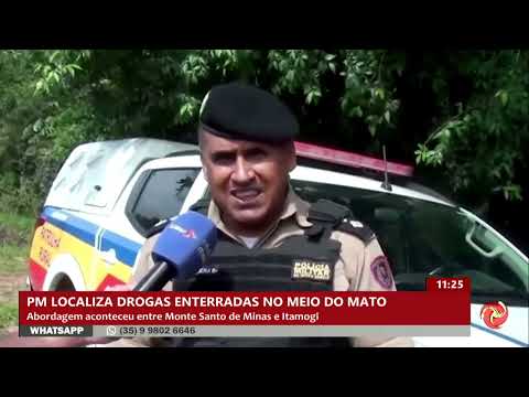 Drogas enterradas são encontradas entre Monte Santo de Minas e Itamogi