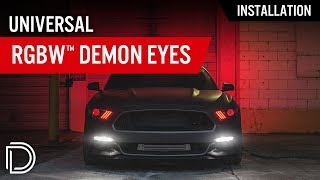 How to Install Universal RGBW™ Demon Eyes by Diode Dynamics