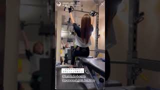 インスタ美女 (@natsuki__aono) ジム トレーニング動画 #shorts