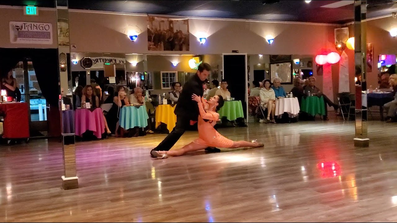 Maxi Copello and Raquel Makow perform at the Tango Room. 2 out of 3 performances .