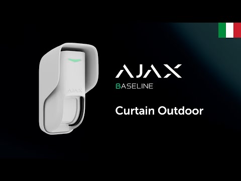 ⚫ Ajax Curtain Outdoor | Rivelatore a tenda con doppia tecnologia per protezione perimetrale