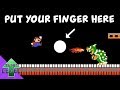 Put your finger here - Super Mario Bros. Edition