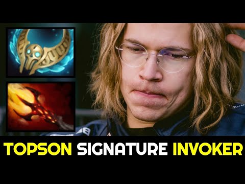 TOPSON Signature Invoker with Dagon & Revenant's Brooch Dota 2