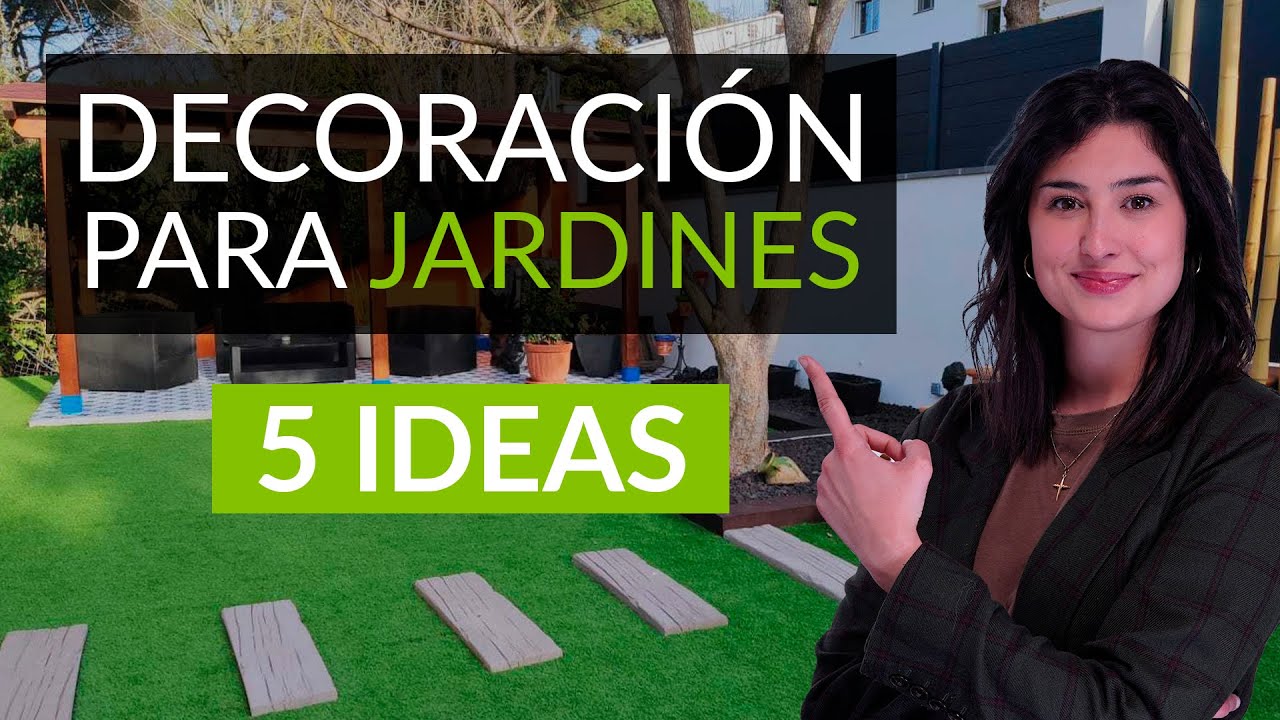 DECORACIÓN de jardines 🌺 5 IDEAS 💡