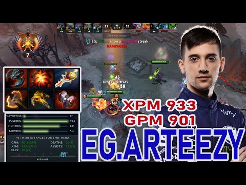 EG.ARTEEZY [ PHANTOM ASSASIN ] DIVINE RAPIER FOR 2X RAMPAGE DOTA 2