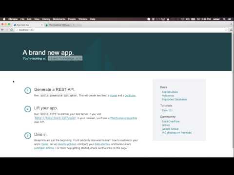 Tutorial 21 : Create Sails App Part 1