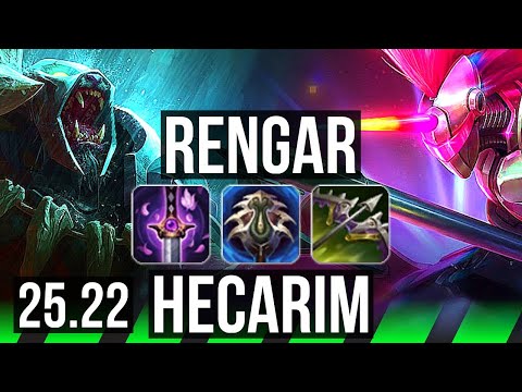 RENGAR vs HECARIM (JGL) | Dominating | EUW Master | 25.22