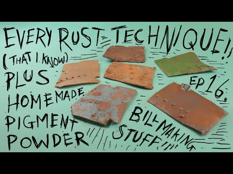 How To Paint RUST And Make Homemade WEATHERING / PIGMENT POWDERS - Episode 16