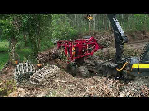 🚜 ENFO 2000 de Monra Forestal | Compactadora de biomasa en acción 4K