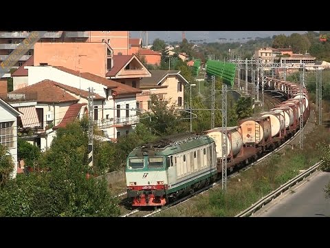 E.652.159 con treno merci a Monterotondo - E.652.159 with freight train in Monterotondo