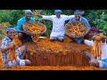 Download Lagu PALMYRA SPROUT  Harvesting  Panang Kilangu  Traditional Natural Snack Recipe Cooking in Village Mp3 Free