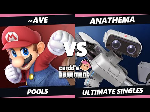 Cardd's Basement - Ave~ (Mario) Vs. Anathema (ROB) SSBU Ultimate Tournament