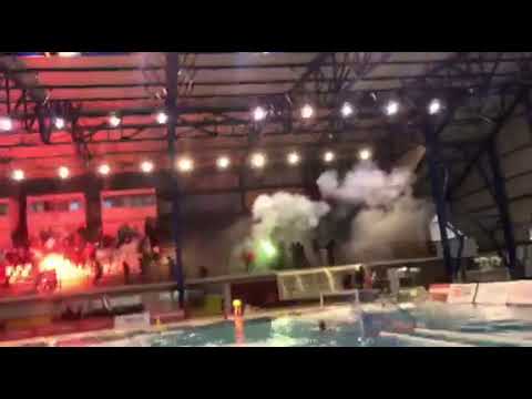 Gate13 attacked Olympiakos fans during a water polo match 02 03 2019
