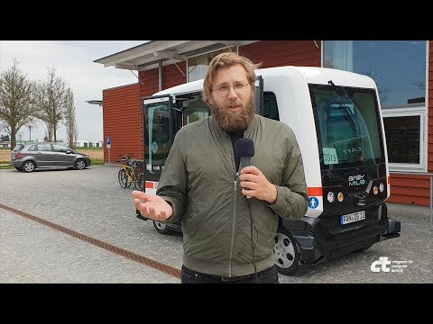 Wir sind mit dem ersten öffentlichen autonomen Bus in Deutschland gefahren
