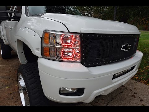 SICK HALO Headlights on 2007-2013 Silverado