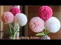 How To Make Round Tissue Paper Flower DIY Paper Craft
