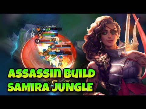 SAMIRA JUNGLE WILD RIFT WITH ASSASSIN BUILD IS INSANE CARRY