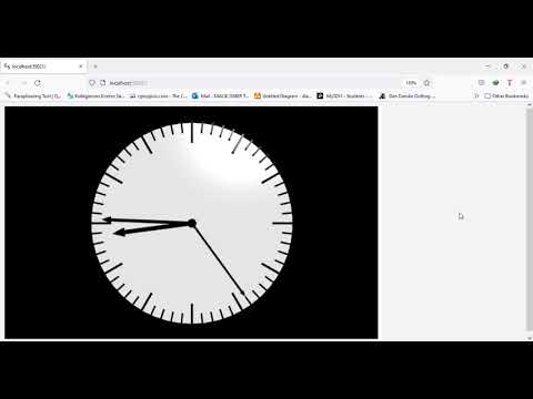 Analog Clock Animation Using Visual Python