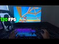 I tried playing 120FPS on a 240HZ monitor..
