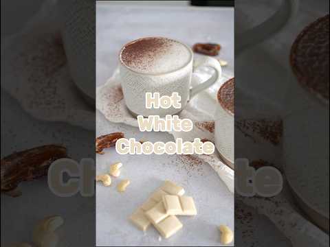 Vegan hot white chocolate | Mylky #veganrecipes #whitechocolaterecipe #mylky