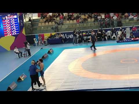 Dominic v. Colombia. Bronze medal match Cali Pan Am Junior Games 2021