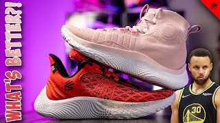 Which Steph Curry Shoe is BETTER?! Under Armour Curry 4 Flotro vs Under Armour Curry Flow 9!