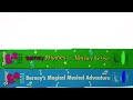 Design Remake 2 Barney DVD W Barney Rhymes With Mother Goose Barney S Magical Musical Adventure