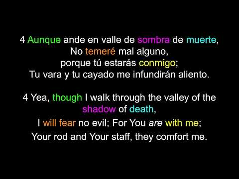 Salmo Psalm 23 / Aprende Inglés Learn Spanish