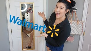 Easy Way To Hang Walmart’s Cheapest Full Length Mirror (Under $7) 💗