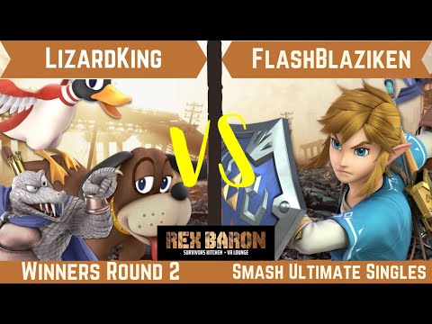 Rex Baron 3  Winners Round 2 - LizardKing (Duck Hunt, King K. Rool) Vs. FlashBlaziken (Link)