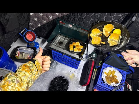 EARLY ICE Catch & Cook! - Making The Ultimate Filet-O-Fish Sandwich
