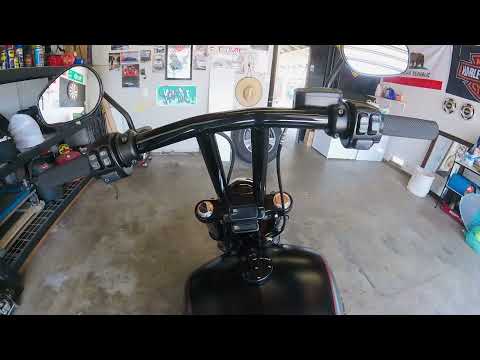 12” T Bars on street bob
