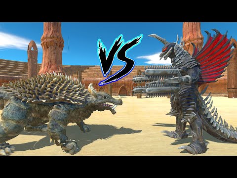 MONSTER BATTLE #23 | ANGUIRUS vs GIGAN FINAL WARS - Animal Revolt Battle Simulator