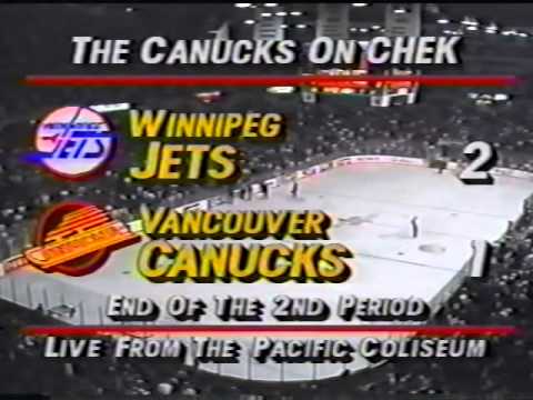 1991 3 28 Winnipeg Jets at Vancouver Canucks