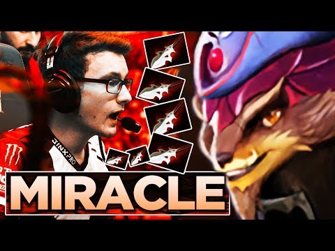 Miracle- Pangolier - WTF Mass Javelins Build - Fun Game - Dota 2