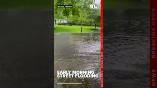 Early morning rain causes some street flooding in Southern New England