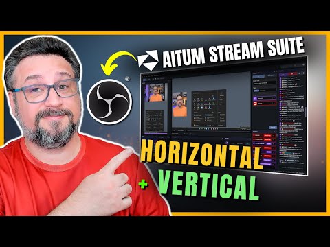 Record and stream horizontally and vertically with Aitum Stream Suite in OBS Studio.
